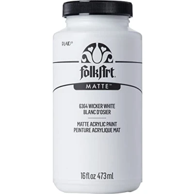 Image of FolkArt Assorted Colors, Wicker White, 473 ml (Pack of 1)