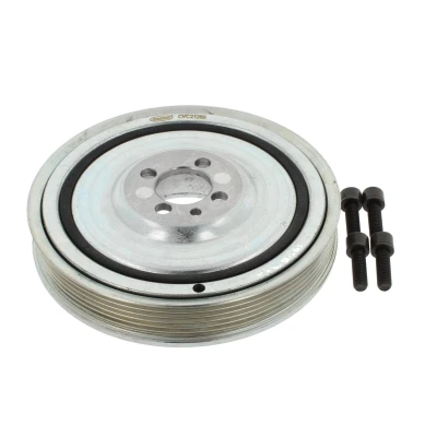 Image of 46447843, 46544612, 46742883, 46780491, 55185409 Crankshaft Pulley CORTECO 80001159 6PK 169mm 5 Decoupled, with mounting manual FIAT: Doblo I Cargo