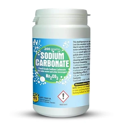 Image of Sodium Carbonate 200g Premium Food Grade Na2CO3 For Homemade Soda Water, Cooking, Baking &amp; Cleaning