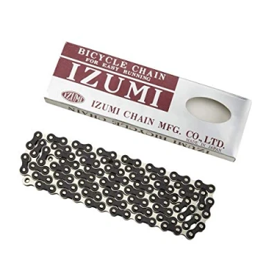 Image of Izumi Standard Chain 1/8 x 1/2 (116 Links), Silver/Black