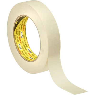 Image of 3M Scotch Low Adhesion Masking Tape 1104, Beige, 72 mm x 50 m