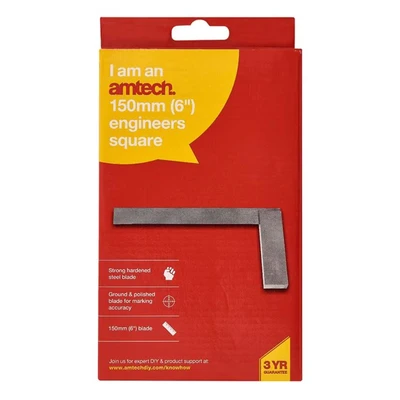 Image of Amtech P3800 150mm (6&quot;) Engineer&#039;s Square