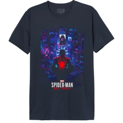 Image of Marvel Men&#039;s Megugamts173 T Shirt, Navy Blue, XS