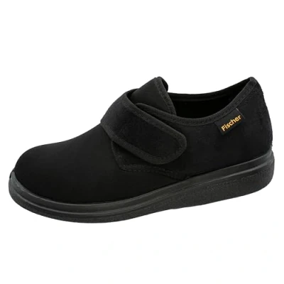 Image of Fischer Unisex Ortho Flat Slippers, Black 222, 3.5 UK