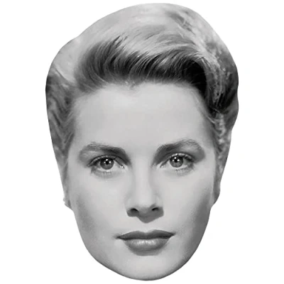 Image of Grace Kelly (Lipstick) Celebrity Mask, Flat Card Face, Fancy Dress Mask