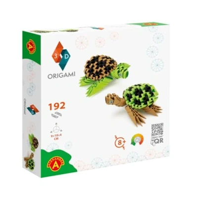 Image of Origami 3D 501822 Turtles Beautiful Paper Sculptures with Patented Components and Easy to Clear Building Instructions, 192 Pieces, 9 x 10 4 cm, from 8 Years