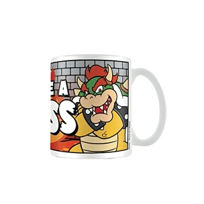Image of Pyramid International Super Mario (Like A Boss) Official Boxed Ceramic Coffee/Tea Mug, Paper, Multi Colour, 11 x 1.3 cm