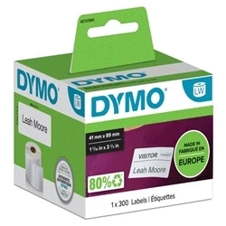 Image of DYMO Small Name Badge Labels 41 x 89 mm S0722560
