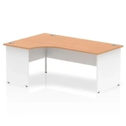 Image of Impulse Panel End 1800 Left Hand Crescent Desk Oak Top TT000035