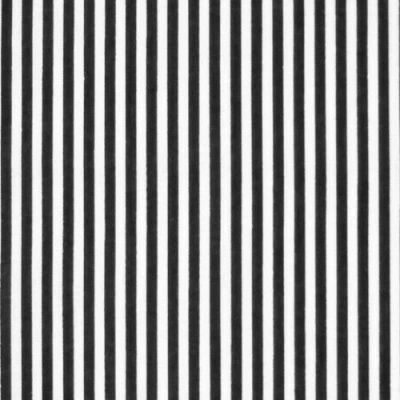 Image of Nortex Mill Black &amp; White 3mm Stripe Polycotton Fabric (Per Metre)