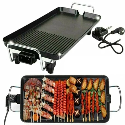 Image of Electric Grills Outdoor Cooking Smokeless Grill Portable BBQ Folding Barbecue Tool Kits for Indoor Picnic Patio Party Camping (67x29.5x8.5cm/XL)