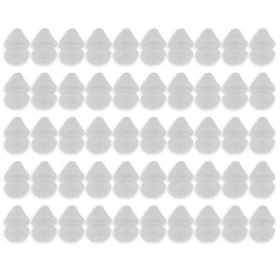 Image of Bank Tackle Heli Beads Carp Fishing Terminal Rubber Helicopter Chod Rig Bead (x 50 Pack, Translucent)