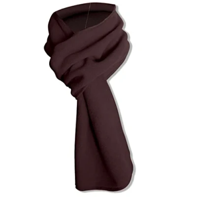 Image of Max Tonsen Fashion Warm Fleece Scarf Soft Lightweight Solid Color Autumn Winter Scarves Wraps Xmas Gift For Women Men Girls Boys,Multifunction Scarf,Brown