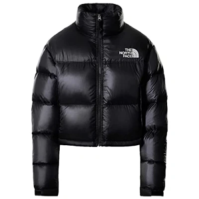 Image of The North Face Nuptse Short Jacket Down jacket, Women&#039;s, Size: Large, Black