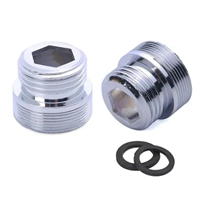 Image of HATOOLHA® Faucet Adapter, Brass Male NPT Thread Tap Aerator Adapter to Connect G1/2&quot; Water Hose for Garden Filter (M22 G1/2&quot;)