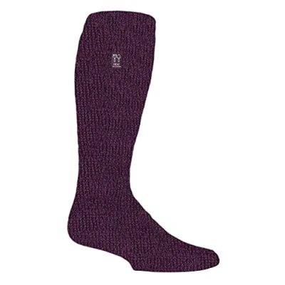 Image of HEAT HOLDERS Mens Long Gardening Socks Thermal &amp; Breathable Outdoor Knee High (6 11, Plum)