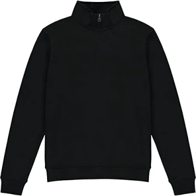 Image of Kustom Kit Mens Quarter Zip Sweatshirt (L) (Black)