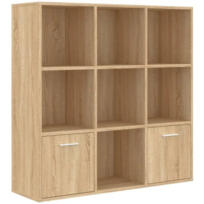 Image of vidaXL Book Cabinet Sonoma Oak 98x30x98 cm Engineered Wood