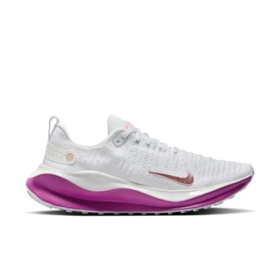Image of Nike Performance Reactx Infinity RUN 4 Road running shoes, Women&#039;s, Size: 6.5, White/hot fuchsia/metallic red bronze Textile/synthetics