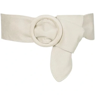 Image of Elerevyo Ladies Solid Wide Waist Belt, Vintage Round Buckle Obi Cinch Belts Waistband for Dress Beige 65 89cm/25.59 35.03&quot;