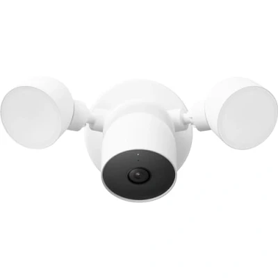 Image of Google GPLE9 Nest Cam with Floodlight Security Camera, Snow, 1 Stück (1er Pack)