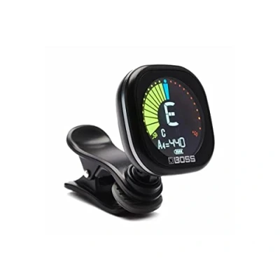 Image of BOSS Tu 05 Rechargeable Chromatic Clip On Tuner for Guitar, Bass And Ukulele Reliable Precise Battery Powered with Large High Contrast Colour Display Warranty