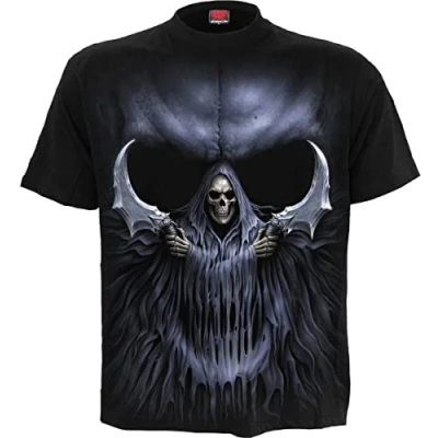 Image of Spiral Double Death T Shirt Black S