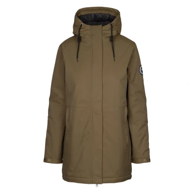Image of DLX Womens/Ladies Wilma Waterproof Jacket (Dark Olive) Size Small