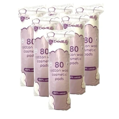 Image of CS Beauty 480 Cotton Wool Round Cosmetic Pads, 100% Nails Makeup Remover Face Manicure