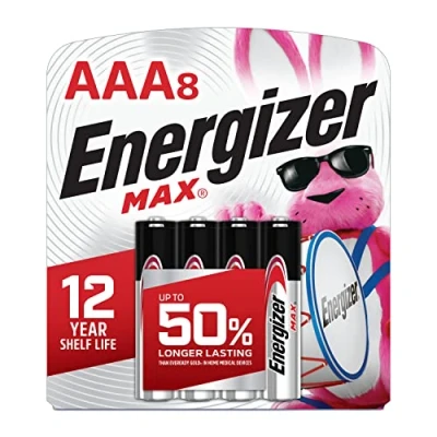 Image of Energizer AAA batteries, Max Triple A Alkaline, 8 Count