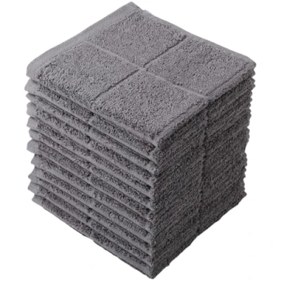 Image of Glynniss Dishcloths Kitchen Highly Absorbent Dish Rags 100% Cotton Cloths for Washing Dishes, Cleaning (12pcs Gray)