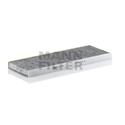 Image of 90541317 Pollen Filter MANN CUK 4151 Activated Carbon 413mm 146mm 25mm VAUXHALL: Vectra Mk1 Saloon, CC, OPEL: B CC