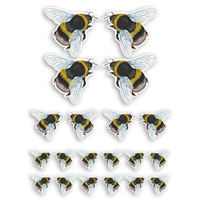 Image of Cute Bumble Bee Vinyl Stickers Bees Insect Kids Science Nature Sticker #34609