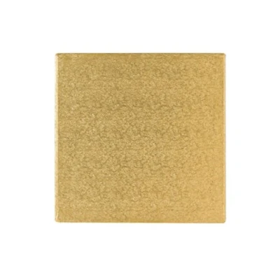 Image of Gold Square Cake Drum (14&quot; inch 12mm Depth)