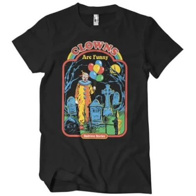Image of Steven Rhodes Officially Licensed Clowns are Mens T Shirt (Black), XX Large