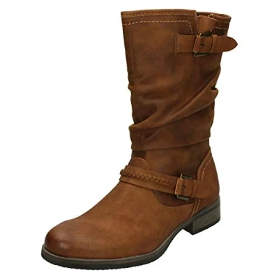 Image of Rieker Women&#039;s 98860 High Boots, Brown (Nuss 22), 8 UK (42 EU)