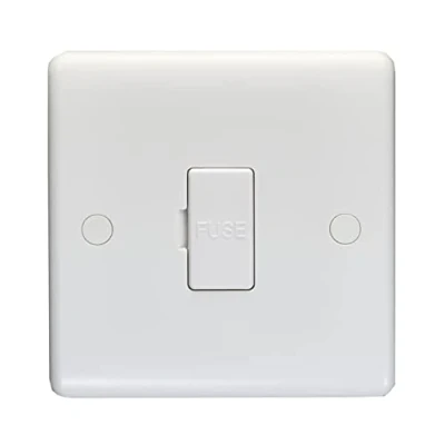 Image of Eurolite Enhance White Plastic 13A Un Switched Fused Spur Unit