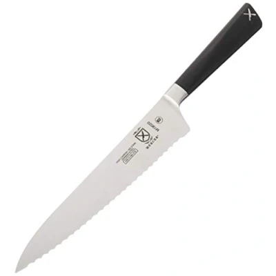 Image of Mercer Culinary M19020 Zum Utility Wavy Edge Knife, Stainless Steel, 6&quot; (15.2 cm)