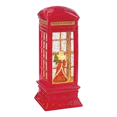 Image of Christmas Workshop Santa Sparkling LED Telephone Box Battery Operated