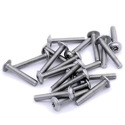 Image of M3 (3mm x 30mm) Flanged TX Socket Button Machine Screw (Bolt) Stainless Steel (A2) (Pack of 20)