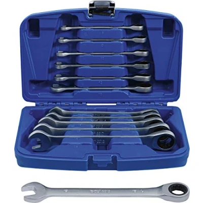 Image of BGS 6541 Ratchet Combination Wrench Set 8 19 mm 12 pcs.