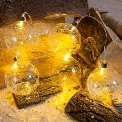 Image of Noma Glass Ball Light Chain with 5 LED&#039;s (Pack of 1)