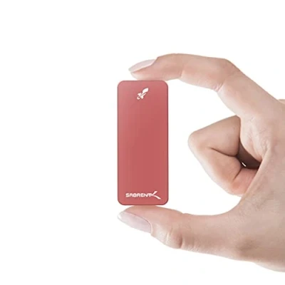 Image of SABRENT 1TB Rocket NANO External Aluminum SSD Up to 1000MB/s (Red) (SB RED)