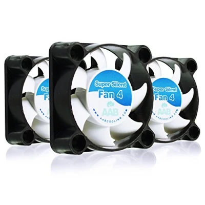 Image of AABCOOLING Super Silent Fan 4 and Efficient 40mm with Anti vibration Pads Value Pack 3 Pieces, 12V, Quiet Fan, 3D Printer Case 17.9 dB(A), 4.9 CFM, 4500 RPM