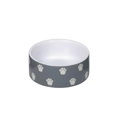 Image of Nobby Pata Ceramic Bowl, Grey/White, Diameter 12 x 4.5 cm, 0.25 L, Pack of 1