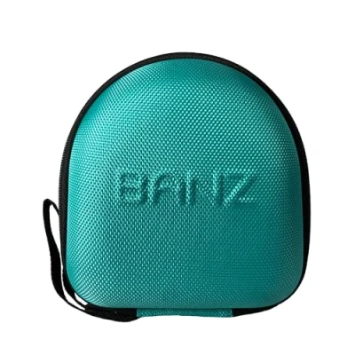 Image of Banz Kidz Earmuff Case 2+ Years Lime Travel for Kids &amp; Toddler Headphone Protection Lightweight, Compact Durable Container