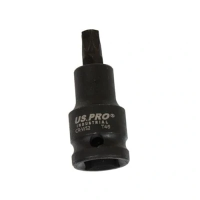 Image of US PRO INDUSTRIAL 1/2&quot; Dr Impact Star Torx Bit Socket T45 X 53MM 3876