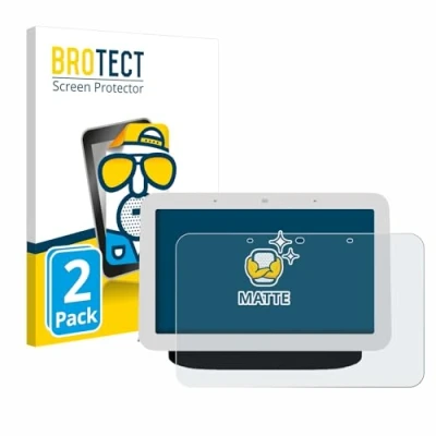 Image of brotect Screen Protector Anti Glare compatible with Google Nest Hub 2 (2 Pack) Matte, Fingerprint Protection Film