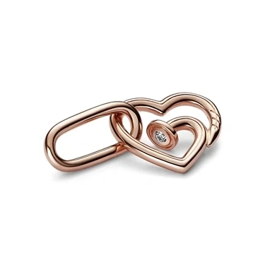 Image of Pandora ME 782530C01 double link with nailed heart