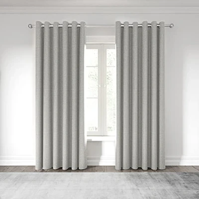 Image of Nalu Nicole Scherzinger, Kalo Lined Curtains, Silver